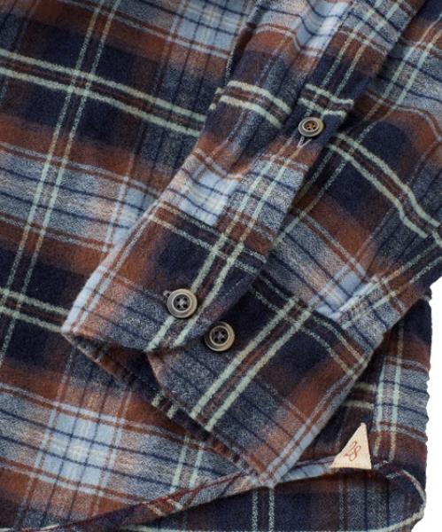 BRUSHED BIG PLAID L/S- MID BLUE