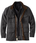 WOOL FIELD JACKET- CHARCOAL