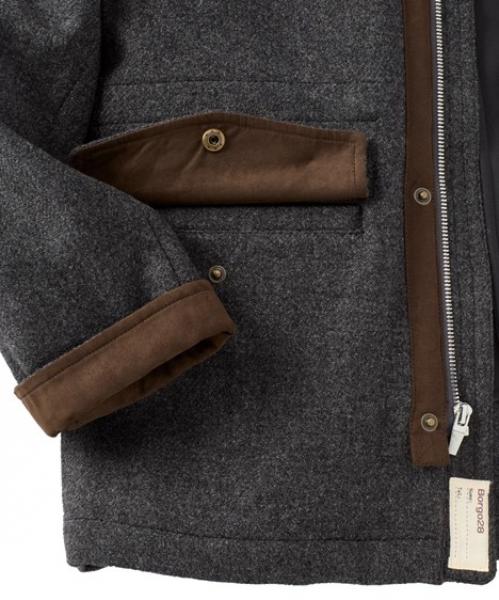 WOOL FIELD JACKET- CHARCOAL