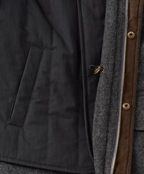 WOOL FIELD JACKET- CHARCOAL