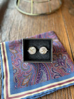 SILVER WATCH MOVEMENT CUFFLINKS