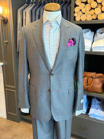 RIVER STONE GREY CHECKED SUIT, THE LABEL