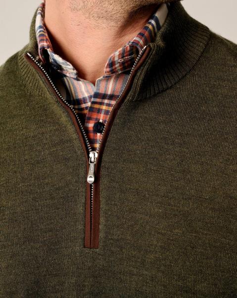 RAYNOR 1/4 ZIP - FORGED GREEN