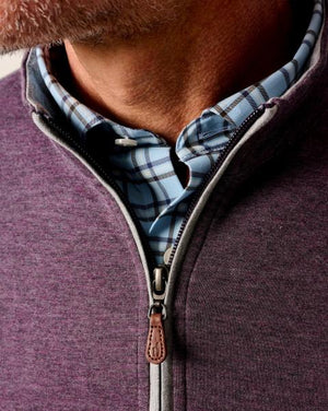 SULLY QUARTER ZIP, ROYAL PLUM
