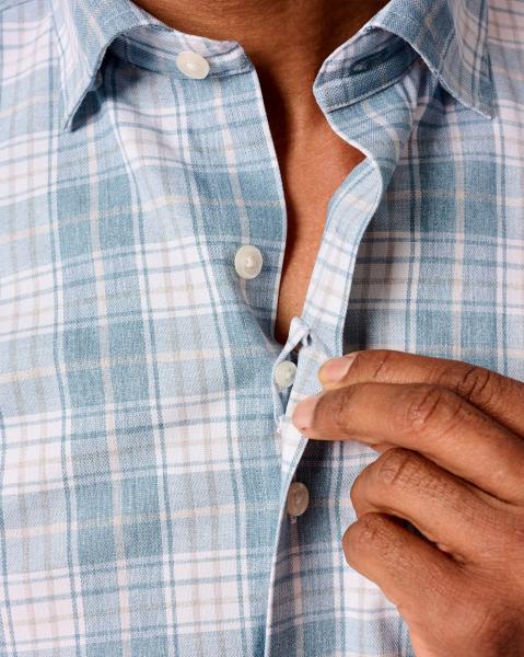 HENDLEY PERFORMANCE PLAID, LAGUNA BLUE