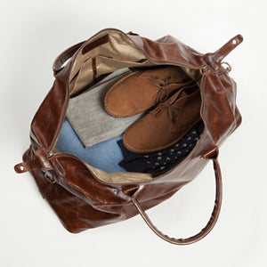 BENEDICT WEEKEND BAG- BROMPTON BROWN