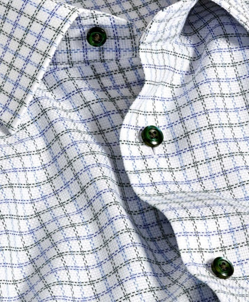 BLUE AND GREEN CHECK - REGULAR FIT