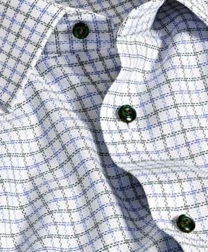 BLUE AND GREEN CHECK - REGULAR FIT