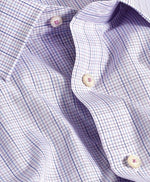 PURPLE MULTI POPLIN CHECK DRESS SHIRT - REGULAR FIT
