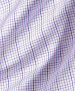 PURPLE MULTI POPLIN CHECK DRESS SHIRT - REGULAR FIT