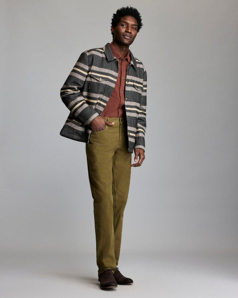 HEIRLOOM STRIPE WOODSMAN JACKET- ASPHALT