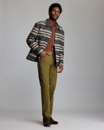 HEIRLOOM STRIPE WOODSMAN JACKET- ASPHALT
