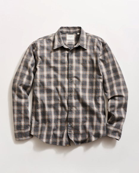 MELANGE GRID PLAID- GREY MULTI