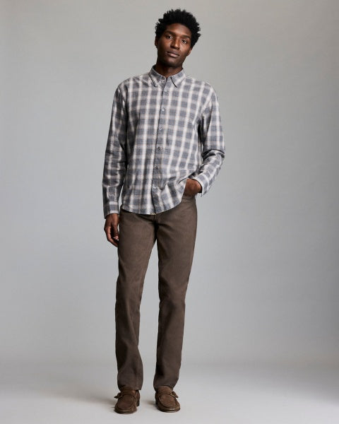 MELANGE GRID PLAID- GREY MULTI