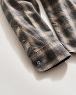 MELANGE GRID PLAID- GREY MULTI