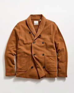 JOHN SHAWL CARDIGAN- OAK BROWN