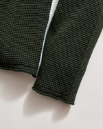 MINI WAFFLE CREW SWEATER- ROSIN