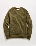 BISHOP RIB CREW SWEATER- DARK OLIVE