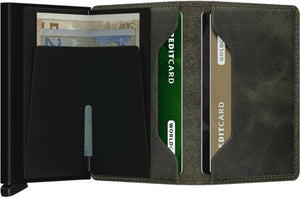 SLIMWALLET VINTAGE- OLIVE/BLACK