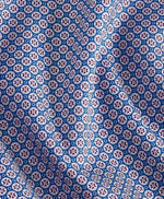 BLUE AND PLUM GEOMETRIC SHIRT