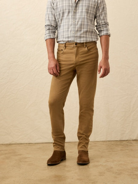 STRETCH TERRY 5 POCKET - ELK BROWN