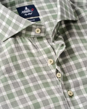 PIERCE TRAILS GREEN CHECK SHIRT