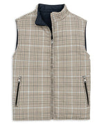 REVERSIBLE WOOL QUILTED VEST - KHAKI