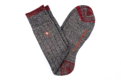 ALPACA YARN SOCK- OATMEAL