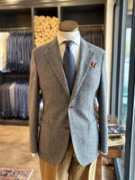 GRAY DONEGAL TWEED JACKET