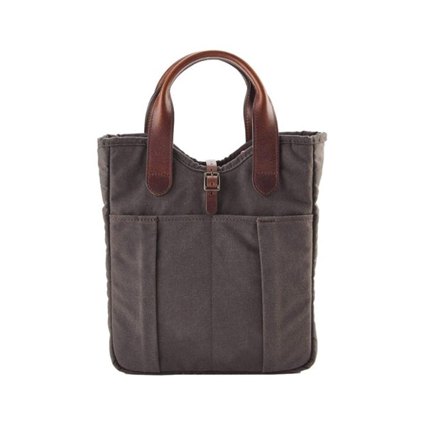 CANVAS WHISKEY TOTE, BARK