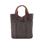 CANVAS WHISKEY TOTE, BARK