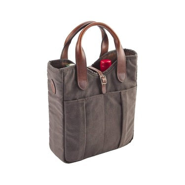CANVAS WHISKEY TOTE, BARK