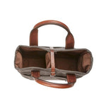 CANVAS WHISKEY TOTE, BARK