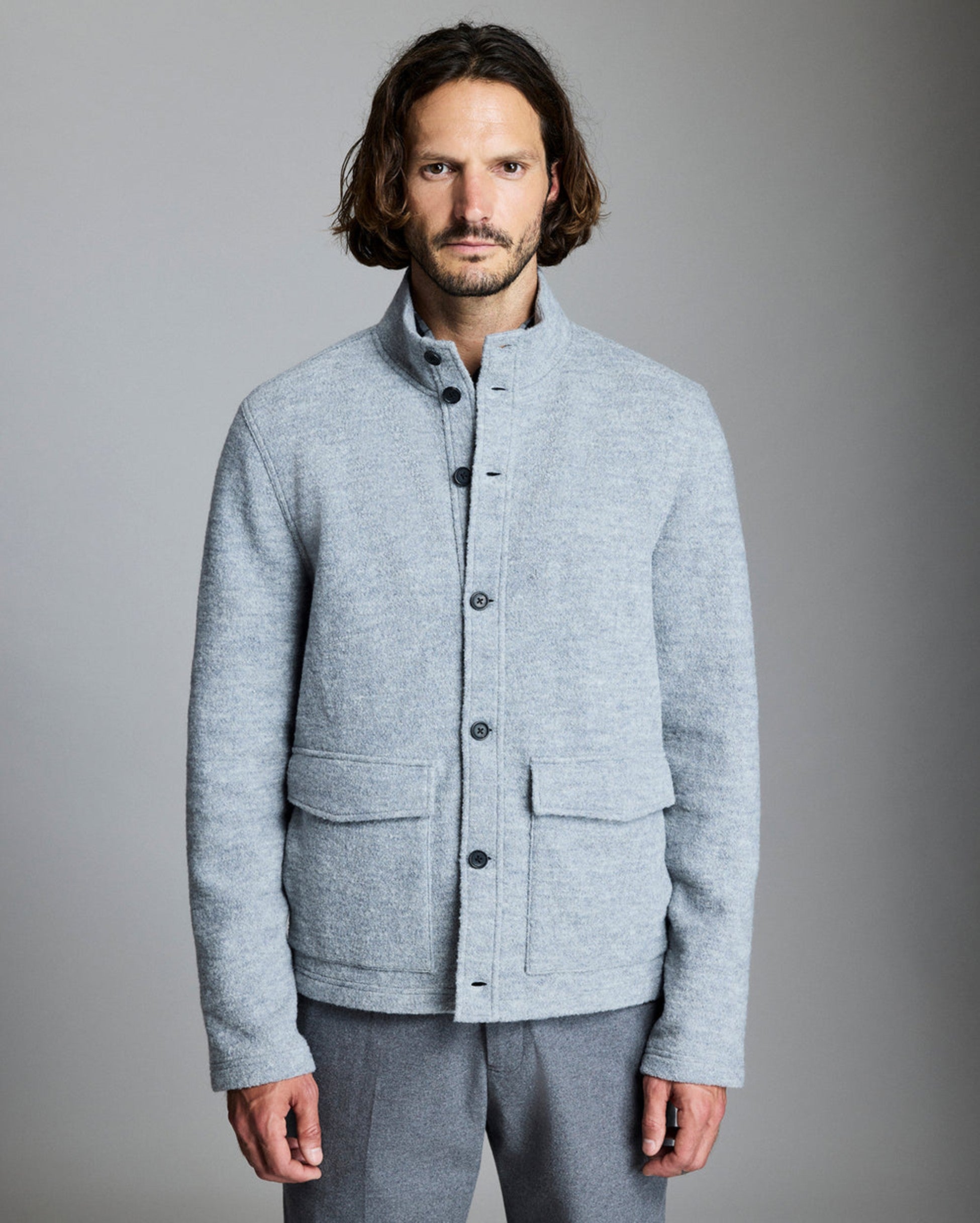 GARRETT JACKET, HEATHER GREY