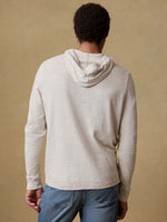 SUNWASHED SLUB HOODIE, ICE GREY