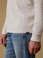 SUNWASHED SLUB HOODIE, ICE GREY