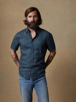 S/S BREEZE SHIRT, SPRUCE LOTUS TILE