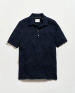 DIAMOND SWEATER POLO, CARBON BLUE