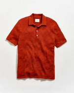DIAMOND SWEATER POLO, UMBER