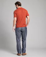 DIAMOND SWEATER POLO, UMBER