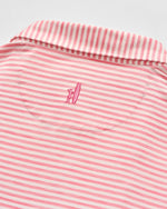 S/S SEYMOUR STRIPED POLO - PINK LEMONADE