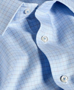 SKY & DUNE TRIM TWILL CHECK DRESS SHIRT