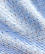 SKY & DUNE TRIM TWILL CHECK DRESS SHIRT
