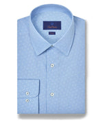 SKY DIAMOND DOBBY TRIM DRESS SHIRT