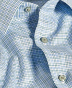 BARREL CUFF REGULAR DRESS SHIRT- BLUE/GREEN