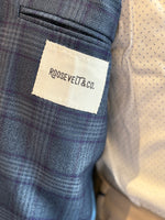 ADMIRAL BLUE & PURPLE PLAID SOFT COAT, THE LABEL