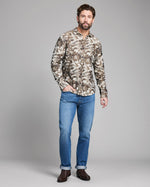 CAMELLIA JACQUARD CEDAR SHIRT, GREEN