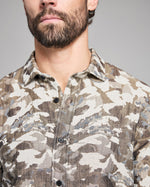CAMELLIA JACQUARD CEDAR SHIRT, GREEN