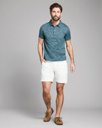 NUMAJIRI HERON SWARM POLO, STEEL BLUE
