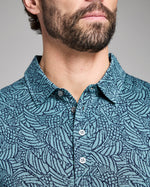 NUMAJIRI HERON SWARM POLO, STEEL BLUE